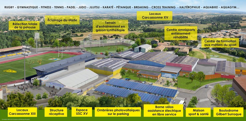 Plan de la Cité des Sports